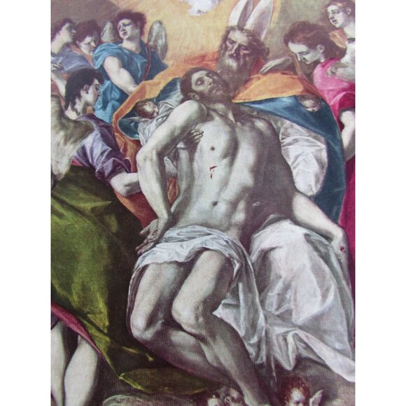 Vintage El Greco Print Holy Trinity 528434 - Picture 1 of 6